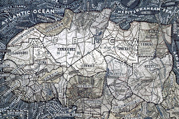 Painted maps - Paula Scher