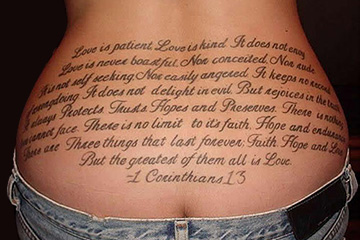 Holy Tramp Stamp!