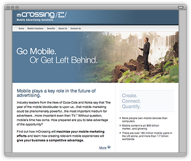 mCrossing homepage