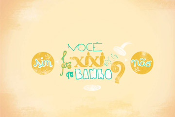 xixi no banho