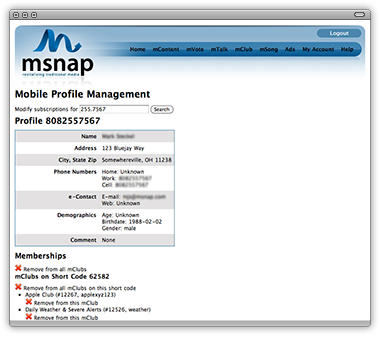 SmartReply/mSnap SMS Ad Application