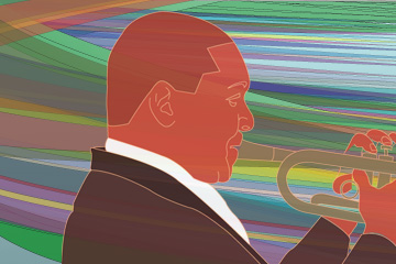 Wynton Marsalis illustration by Brian Morris